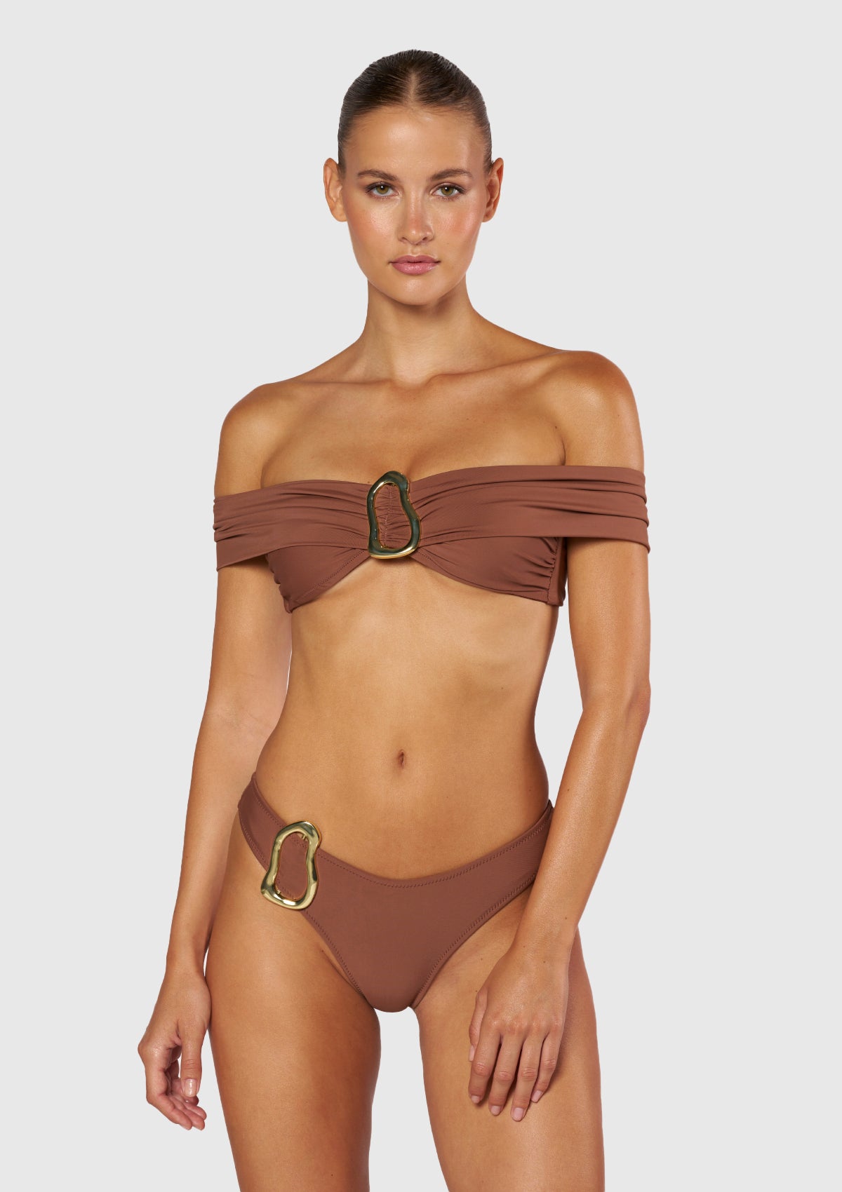 Gala Top - Brown