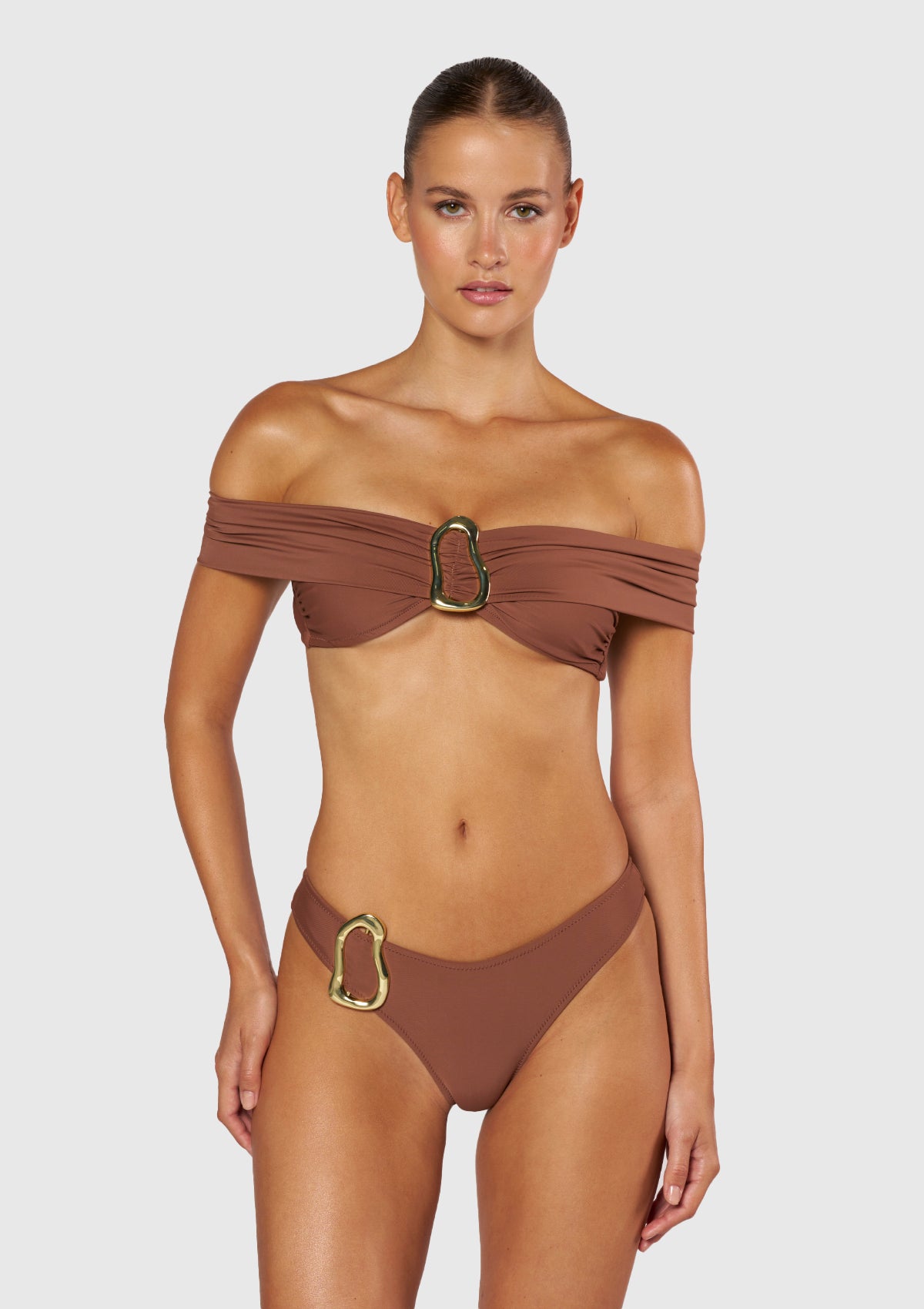 Gala Top - Brown